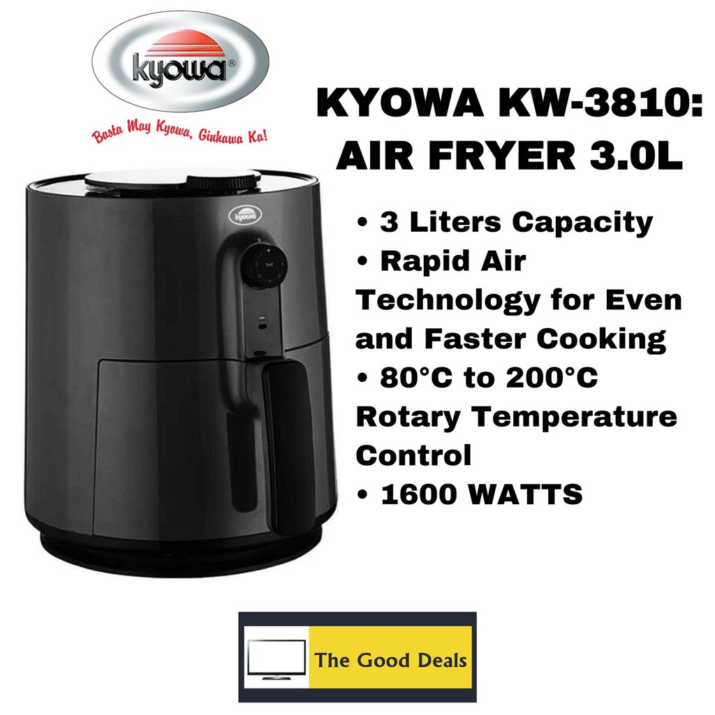 KYOWA KW3810 AIR FRYER (RED COLOR AVAILABLE) Shopee Philippines