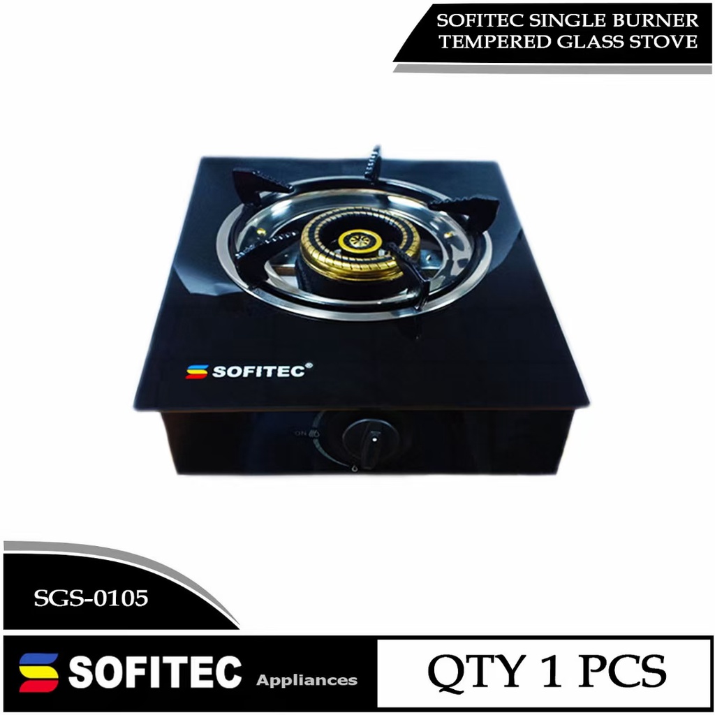 Sofitec Burner Gas Stove Single Burner with Auto Ignition SGS0105