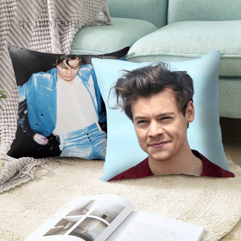 Harry Styles Pillow Cover Home Cotton Cushion Cover 45 45cm
