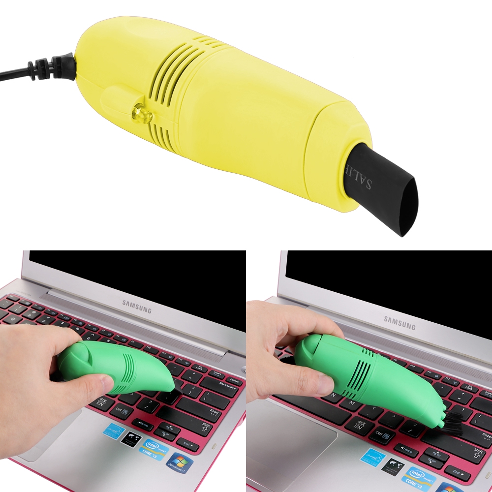Mini USB Keyboard Vacuum Cleaner Brush Kit for PC Laptop Cleaning