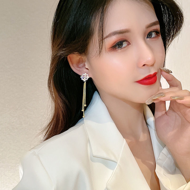 50 Styles Korean Long Dangle Earrings for Women Fashion Girls Full Crystal Pearl Tassel Earrings - Image 2