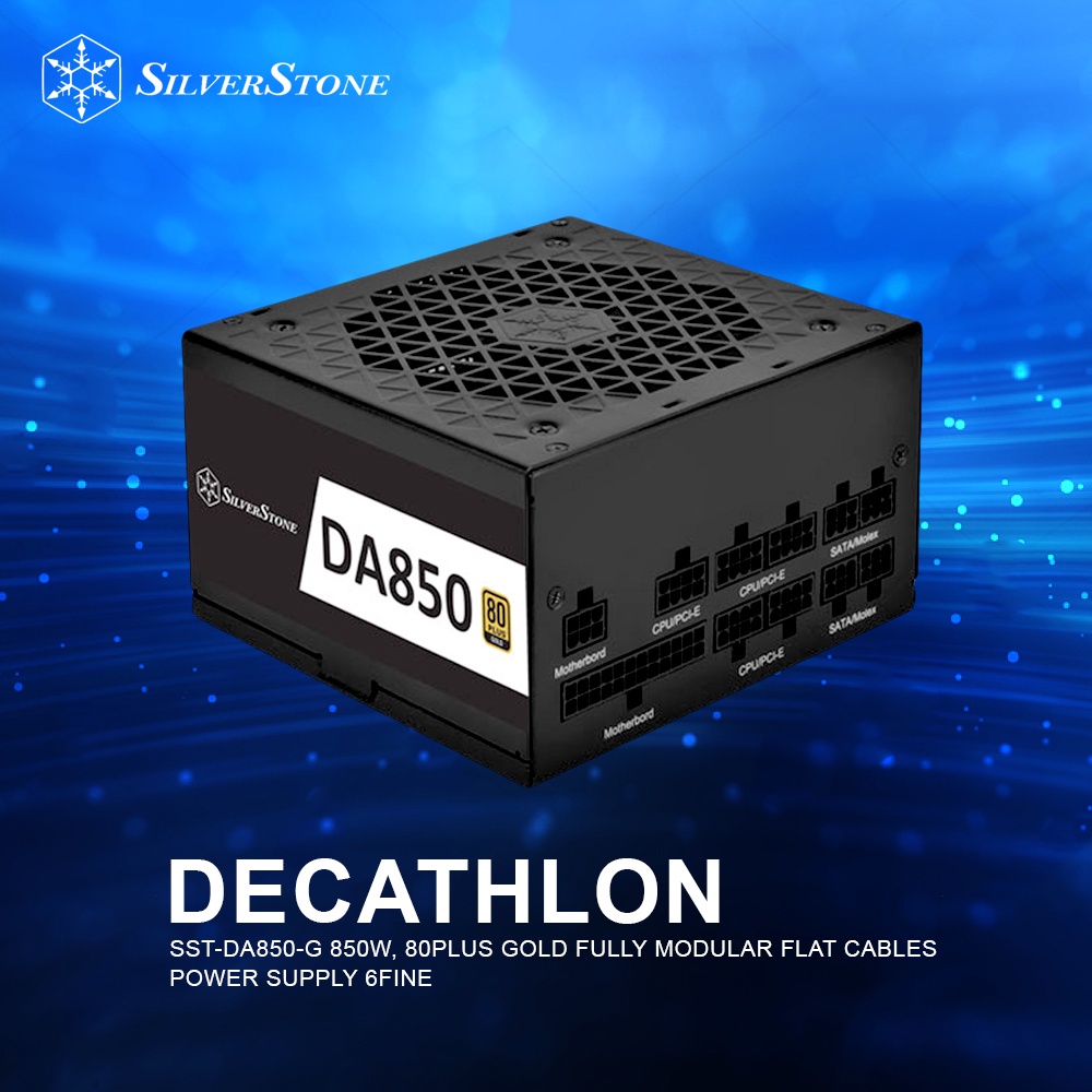 Silver Stone DECATHLONシリーズフルモジュラーATX電源 80PLUS GOLD認証 850W SST-DA850-G-