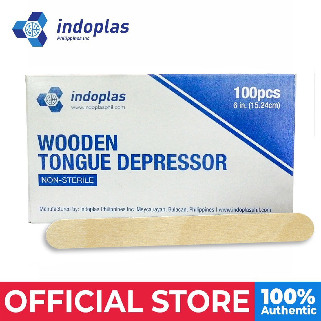 Indoplas Wooden Tongue Depressor (Non-Sterile) | Shopee Philippines