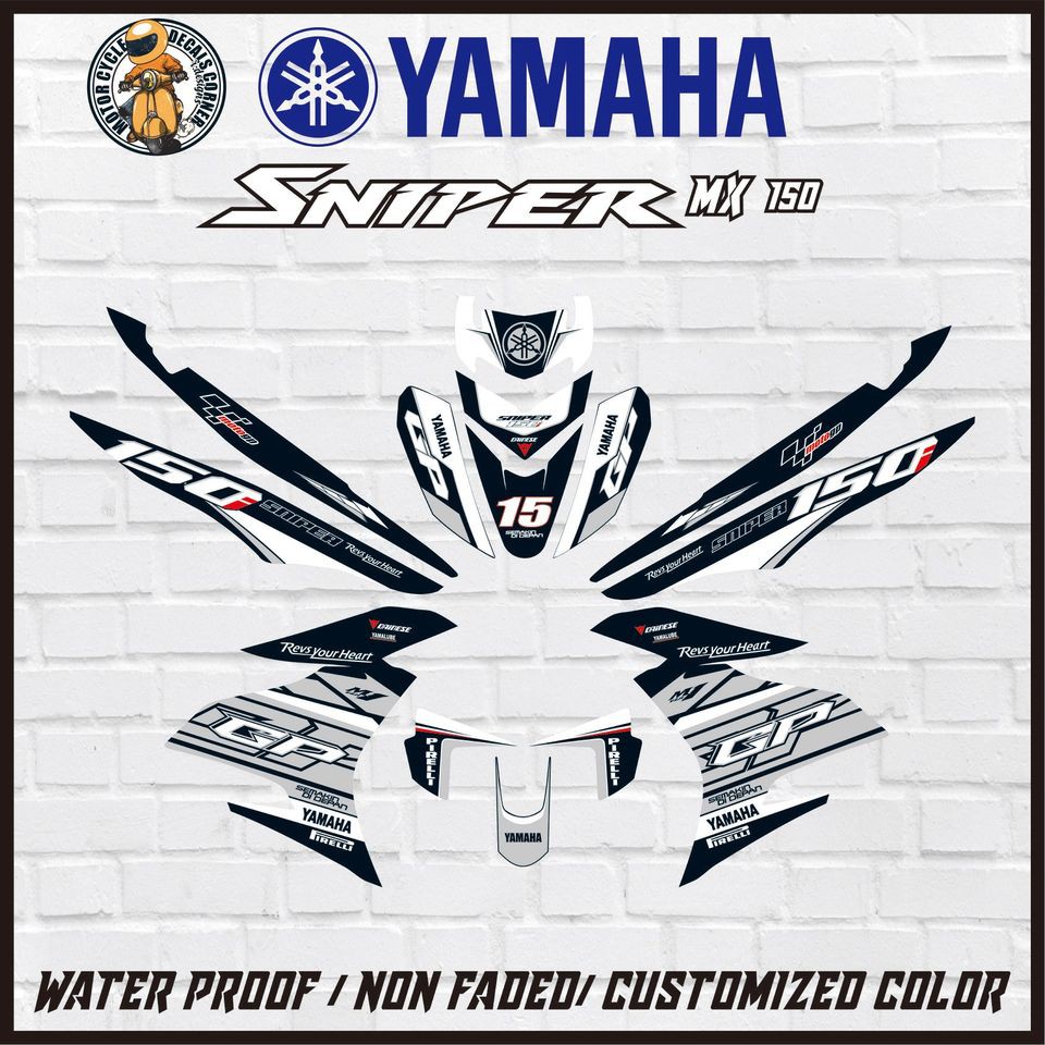 Sniper 150 Decals Template