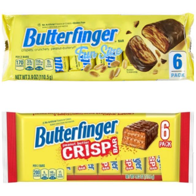 Butterfinger Peanut Butter Crisp, Fun Size Bar 6 pack Shopee Philippines