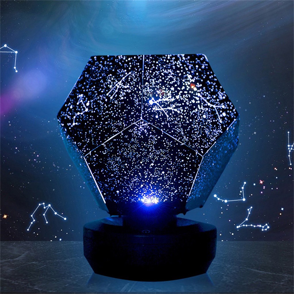 Freemoreelt Rotating Play Starry Sky Projection Lamp Stars Romantic Starry Lights