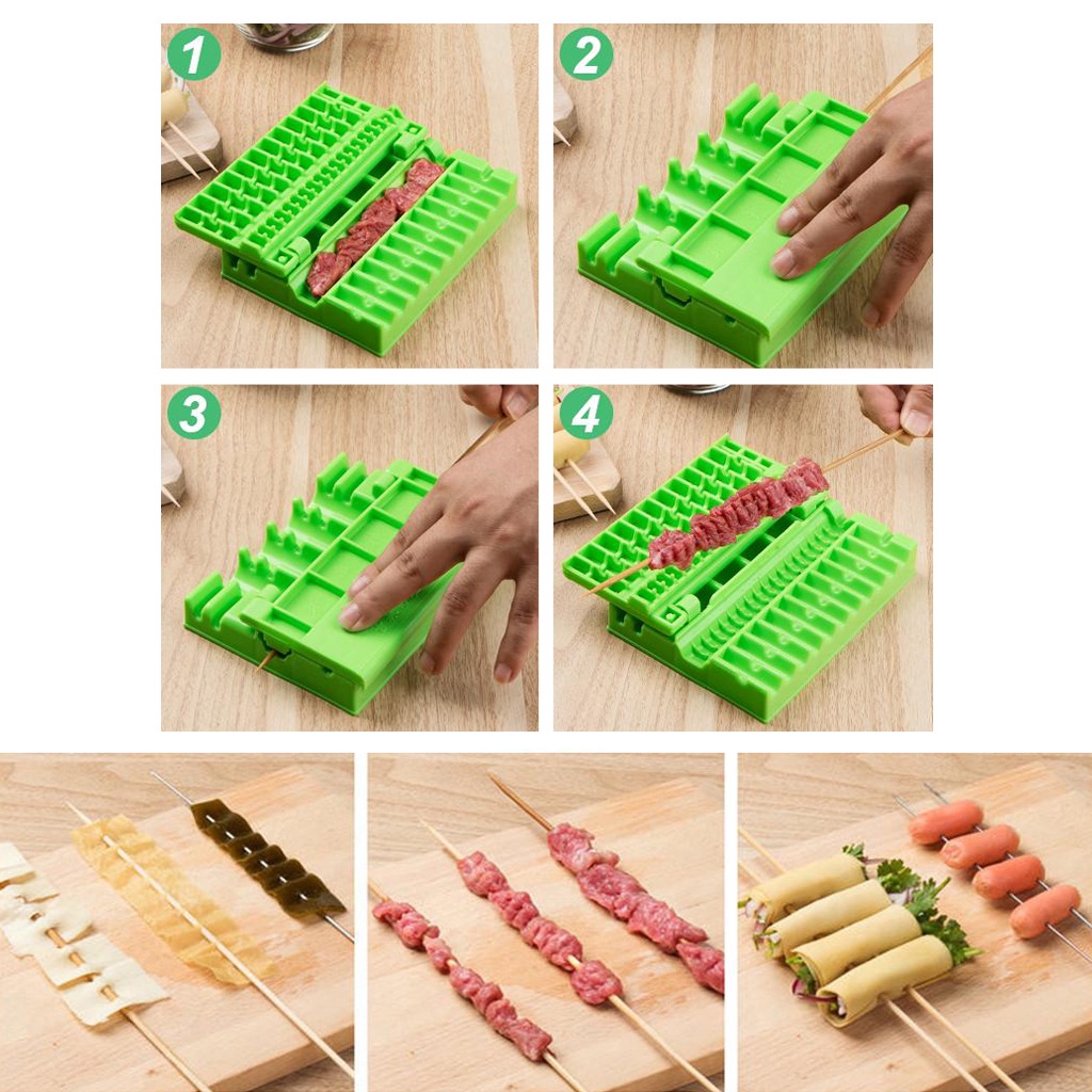 Indomini R717 3 in 1 Korean BBQ Maker Box Eomuk Odeng Kebab Meat Skewer