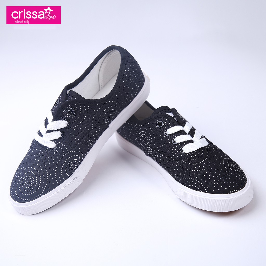 Crissa Steps Ladies Lace Up Shoes CSC060609 (Black