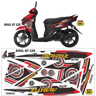 Mio Soul Gt Striping Stickers Yamaha Mio Soul Gt Decal Striping Mio Soul Gt Red Abs Shopee Philippines
