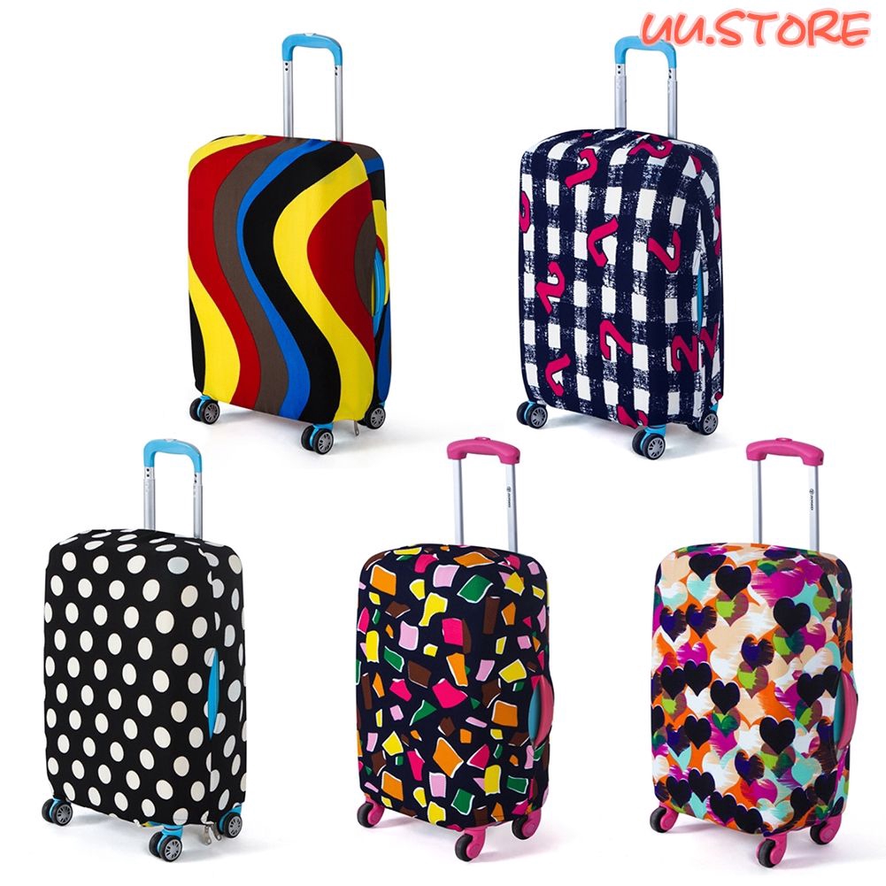 printed luggage trolley