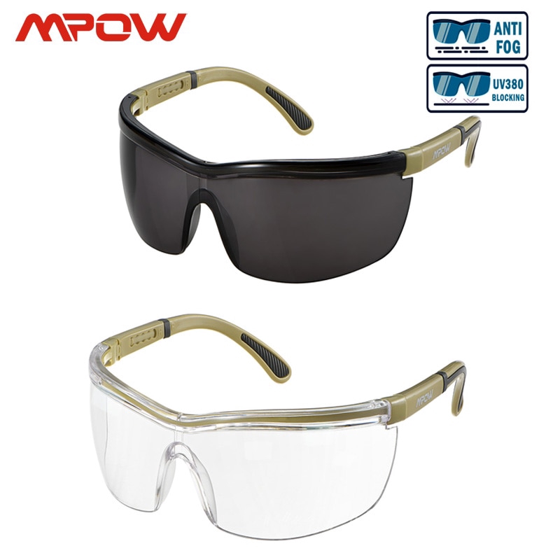 MPOW HP125 1 Pairs Safety Glasses Anti Fog Scratch Resistant UV 380