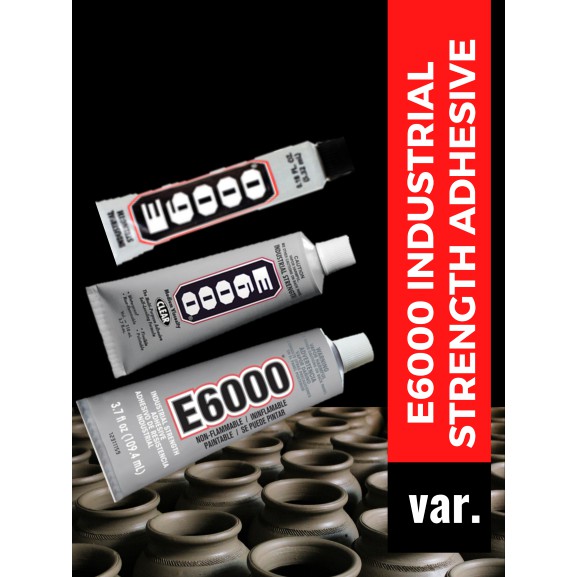 E6000 Industrial Strength Adhesive Mini Small Tube Glue Bond Adhesive Ceramic Plastic Metal Glass Shopee Philippines