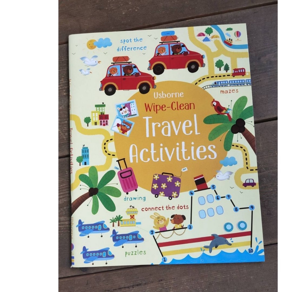 Usborne Wipeclean TRAVEL ACTIVITIES Shopee Philippines