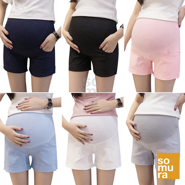 High Waisted Maternity Shorts For Pregnant Women 6 11 Ssc48 Shopee Philippines