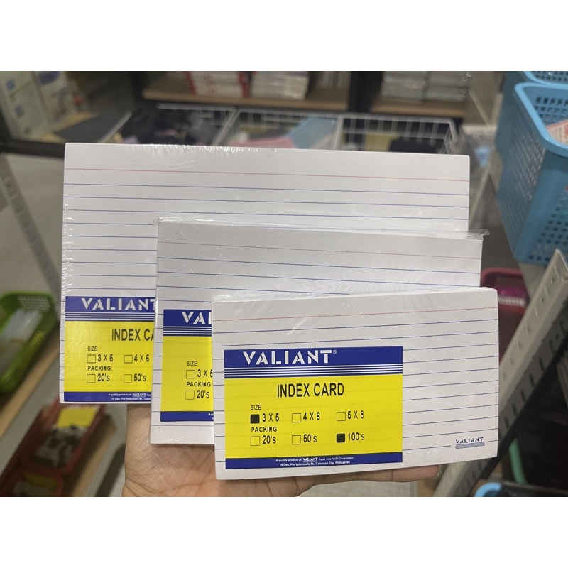 Authentic index card by 20s 50s and 100s size 3x5 4x6 and 5x8