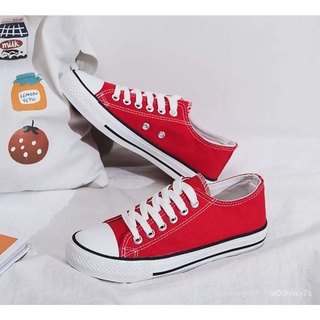 <S> Low-top women's shoes Converse canvas shoes (White, red,grey36-40)