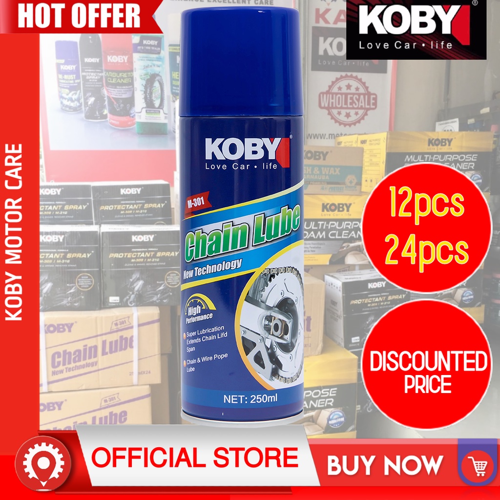 KOBY Chain Lube Oil Original 250ml (Wholesale) KB-WS1010 | Shopee ...