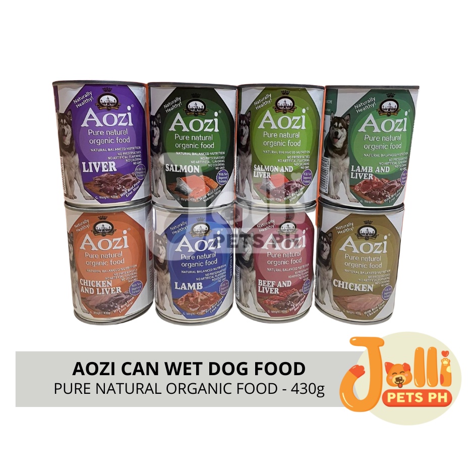 Aozi Can Pure Natural Organic Wet Dog Food 430g Shopee Philippines