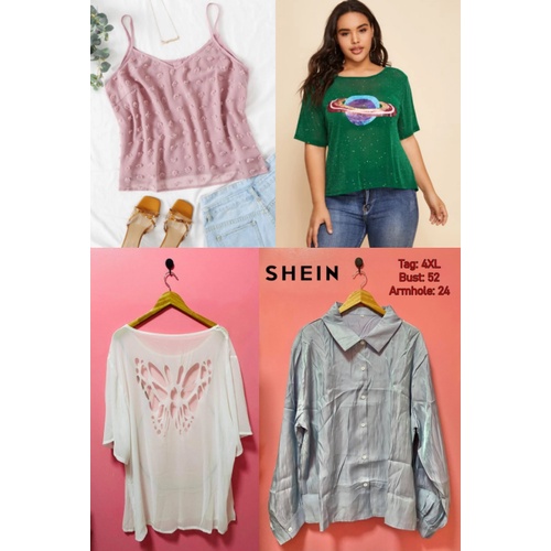 SHEIN Curve/Plus Size Tops Women's Fashion | Shopee Philippines