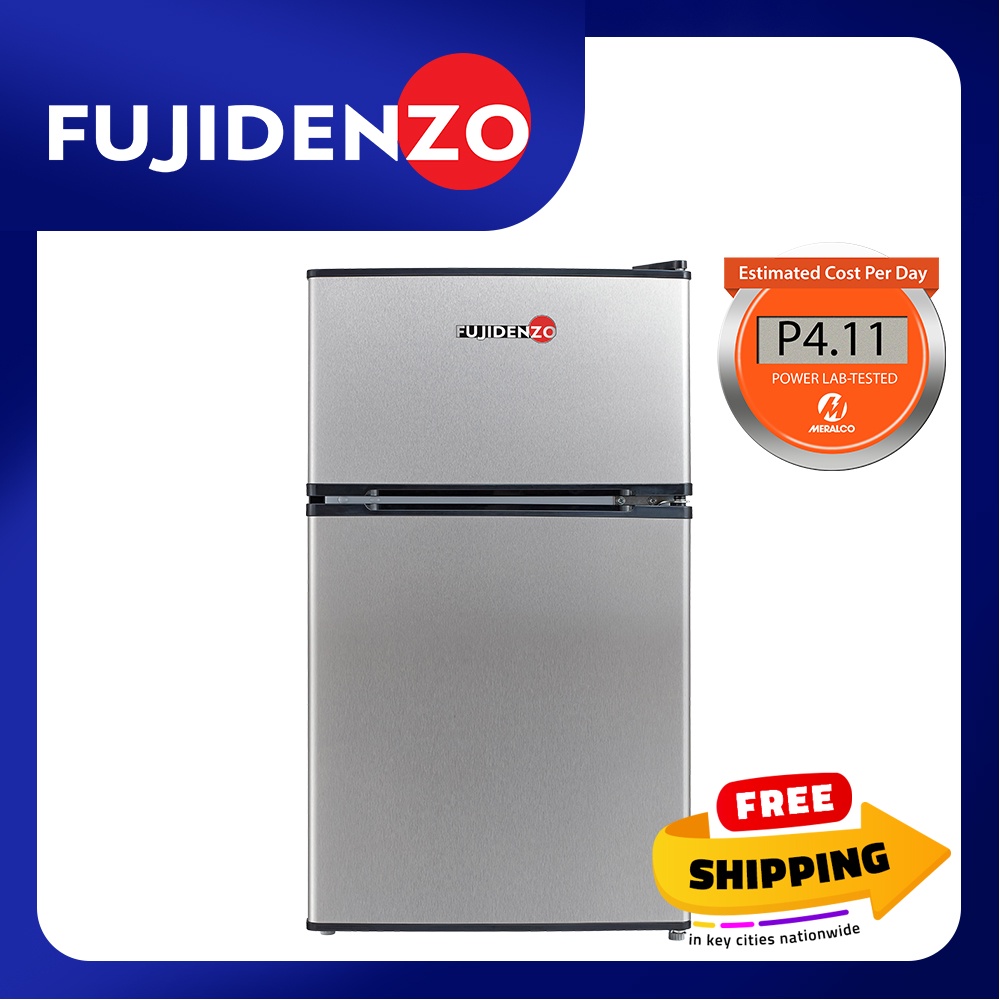 Fujidenzo 3.5 cu. ft. Two Door Personal Refrigerator RDD35 T (Titanium) Shopee Philippines