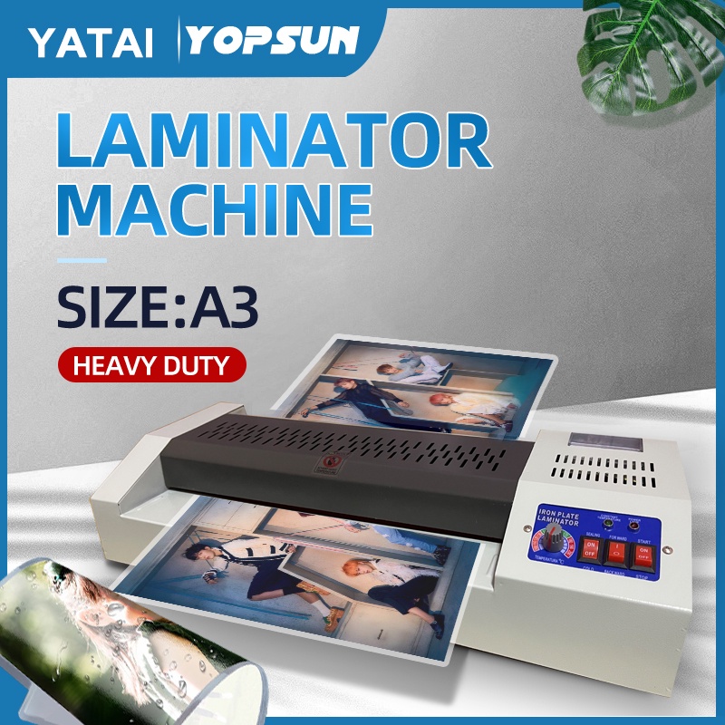 Yatai Laminating Film Machine A4/A3 Heavy Duty HOT/COLD/REVERSE 220v