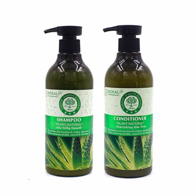 WOKALI ALOE VERA SHAMPOO AND CONDITIONER 550ml Shopee Philippines
