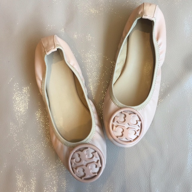 cream colored ballet flats