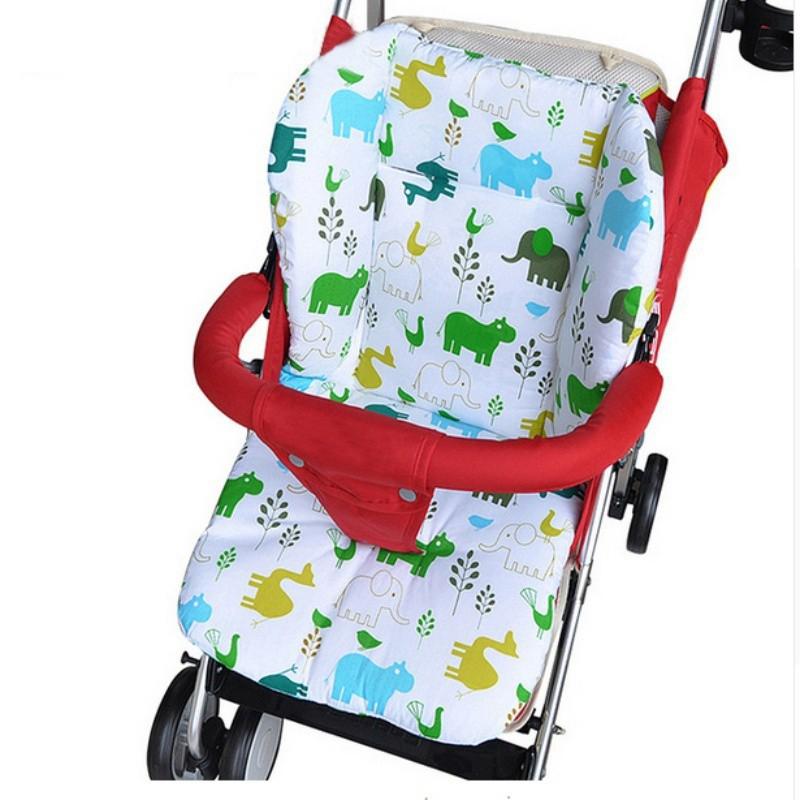 Soft Cartoon Pushchair Seat Liner Baby Pram Stroller Cushion Pad Double Side Mat #4