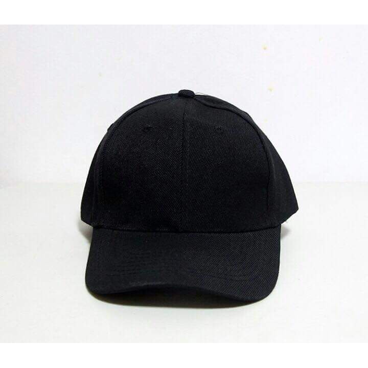 plain black cap