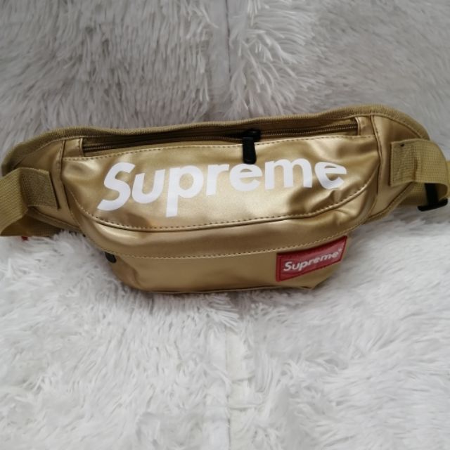 supreme fanny pack beige