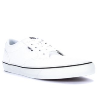 canvas vans white