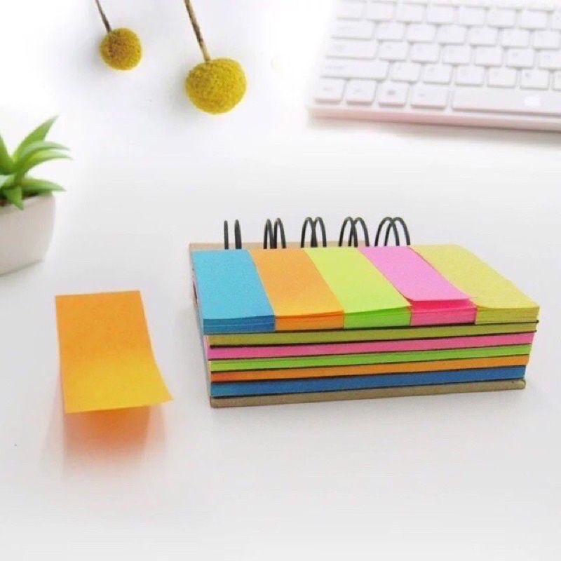 Neon sticky notes/Note pad/Mini Notebook/Post it Booklet Shopee