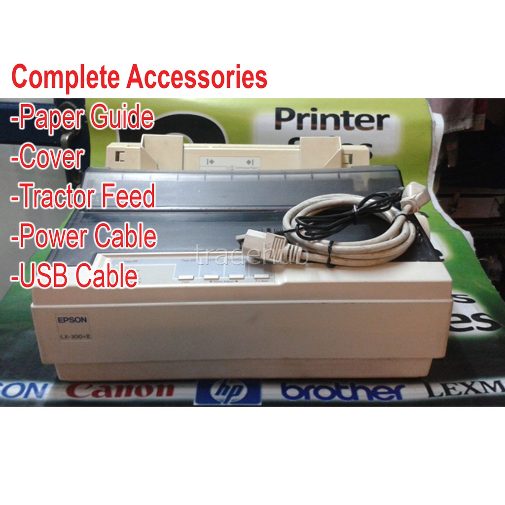 Used Epson LX-300+II LX300+II Dot Matrix Printer | Shopee Philippines