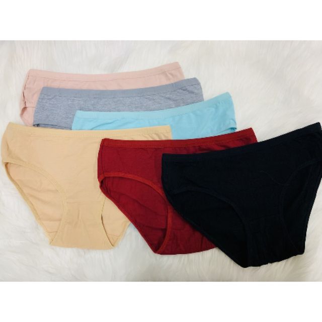 MARY Women's plain Panty /6pcs#1122 | Shopee Philippines