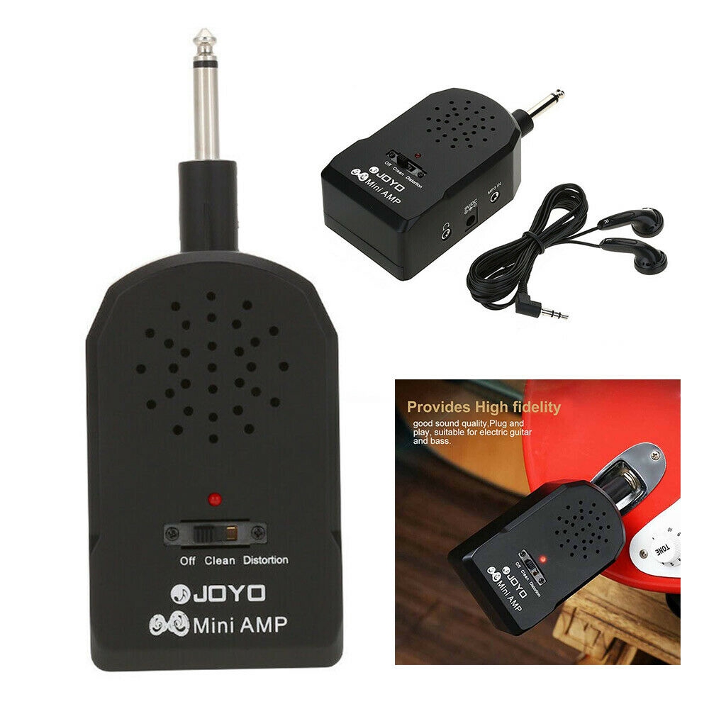 Guitar Practice Mini Pocket Amplifier Amp Speaker Headphone for
