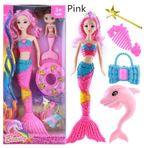 barbie mermaid pink hair