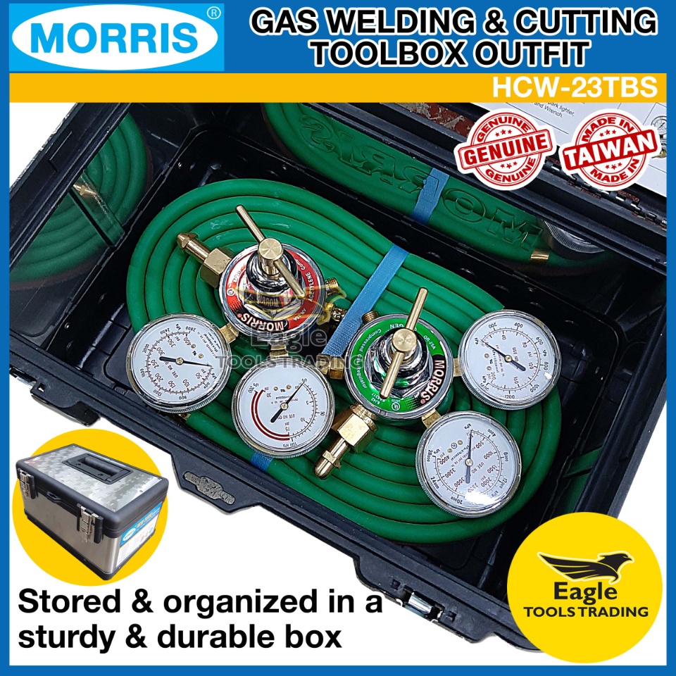 Morris Gas Welding and Cutting Toolbox Outfit HCW-23TBS | | Welding set ...