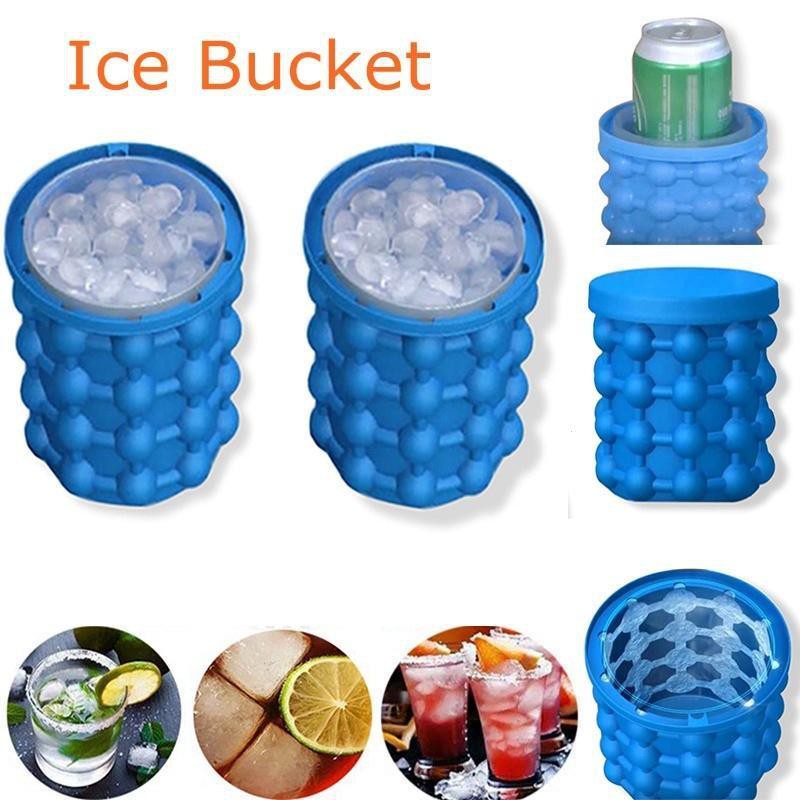 Magic Ice Cube Maker Silicone Bucket Shopee Philippines