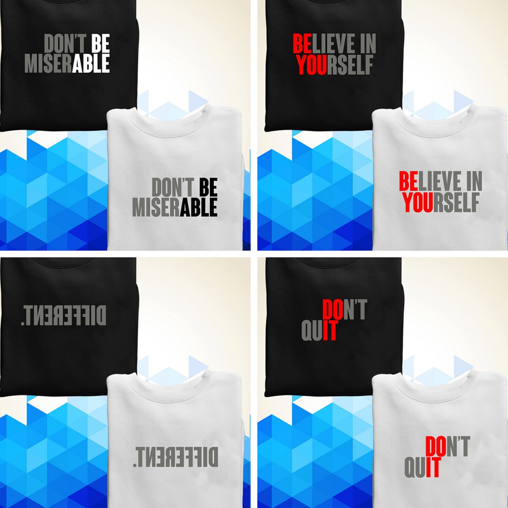 Statement shirts with two meanings Black & White Tees Shopee Philippines