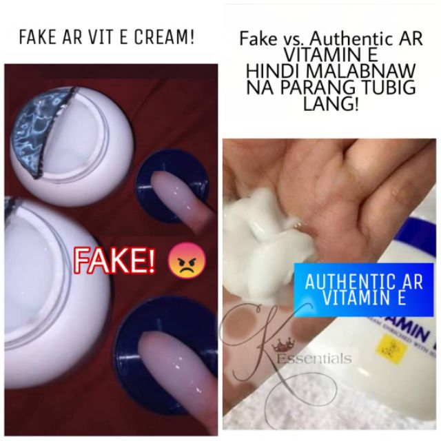 fake vitamin e cream
