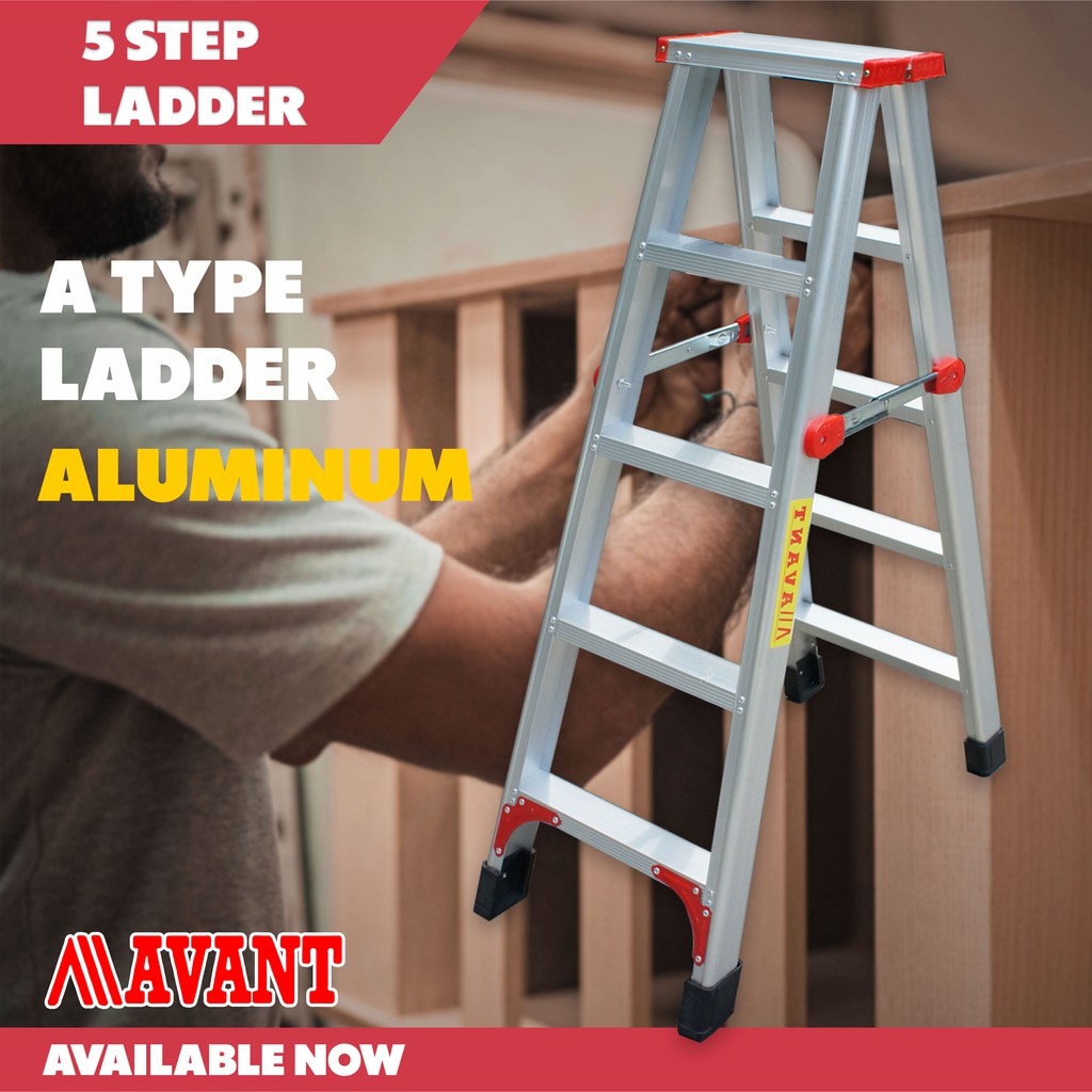 Avant Aluminum 5 Step folding steady ladder / Easy to use and most used ...