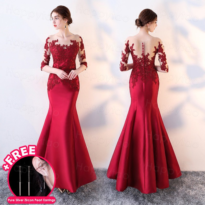 red lace dress for wedding