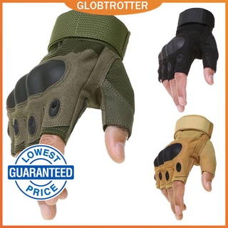 Globetrotter【COD & Ready Stock】High Quality Half Finger Motorcycle Gloves for Tactical Combat Men Tactical gloves Motorcycle gloves High Quality bicycle Gloves outdoor