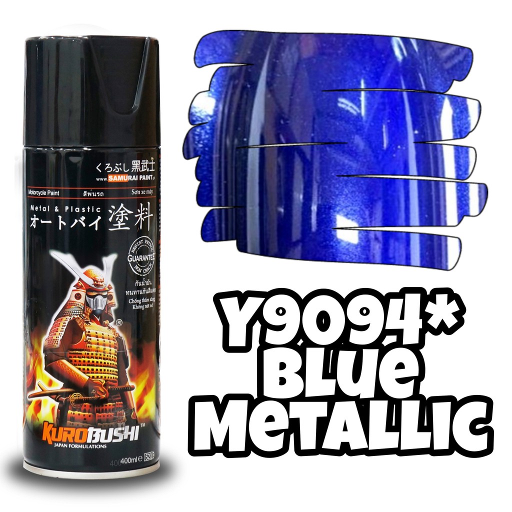 SAMURAI SPRAY PAINT Y9094* Blue Metallic YAMAHA Colors COD Shopee