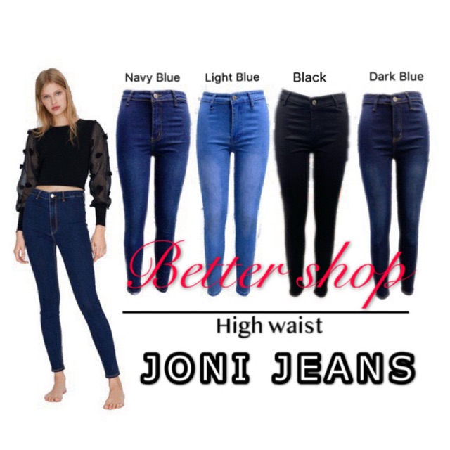 black high waisted joni jeans