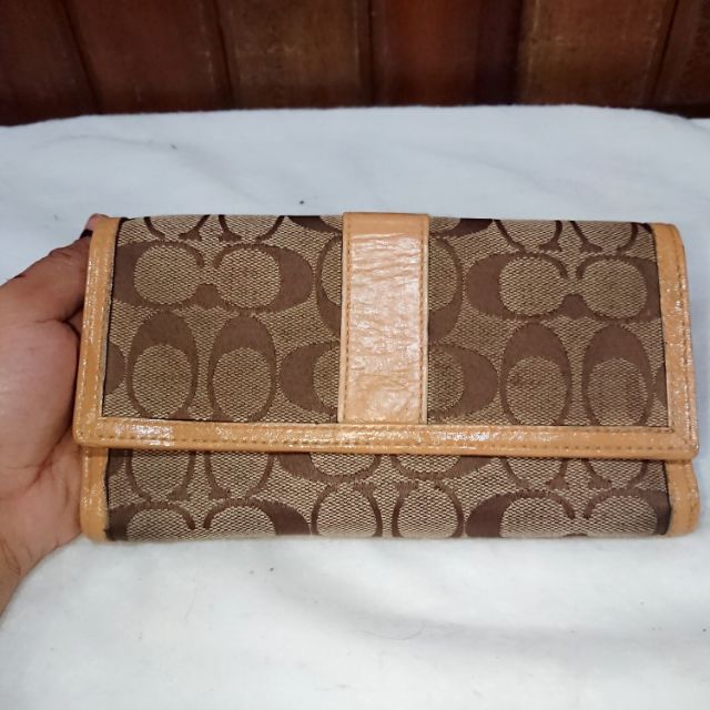 authentic coach wallet