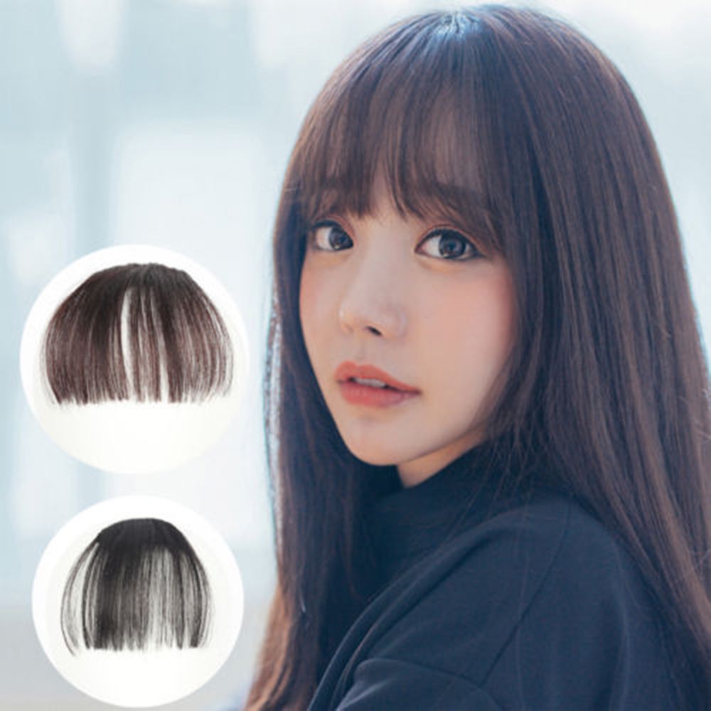 Thin Clip Bangs Hair In Hairpiece Extension Natural Fringe