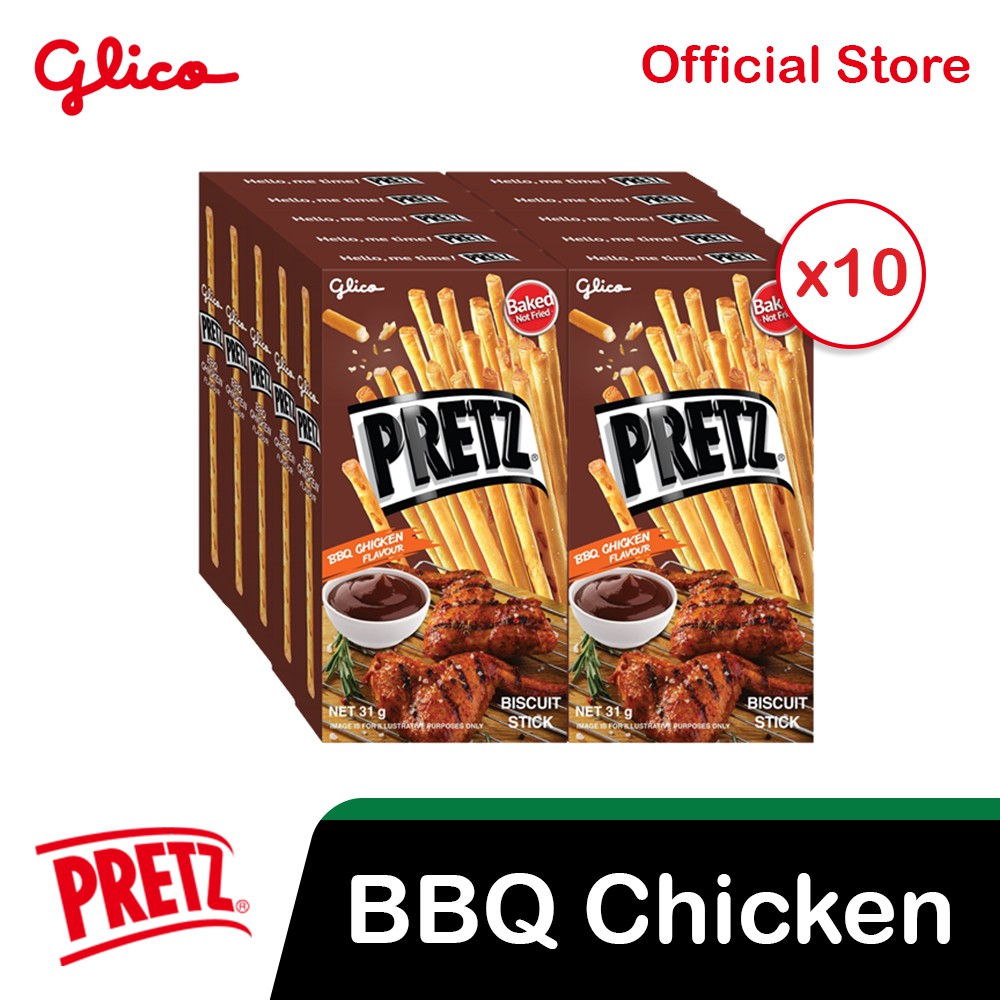 Pretz BBQ Chicken Pretzel Sticks 10s Shopee Philippines