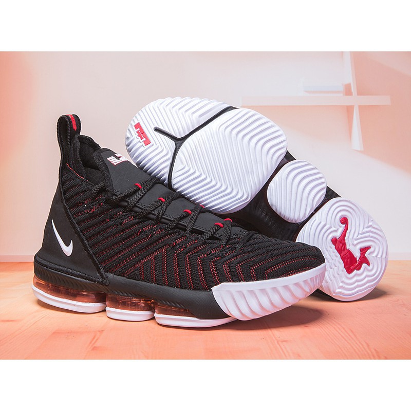 black and red lebron 16