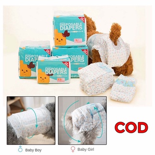 10PCS Female Dog Diaper Disposable Pet Diaper